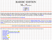 Tablet Screenshot of bardic-music.com
